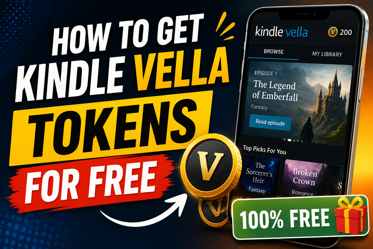 How To Get Kindle Vella Tokens for Free 2026