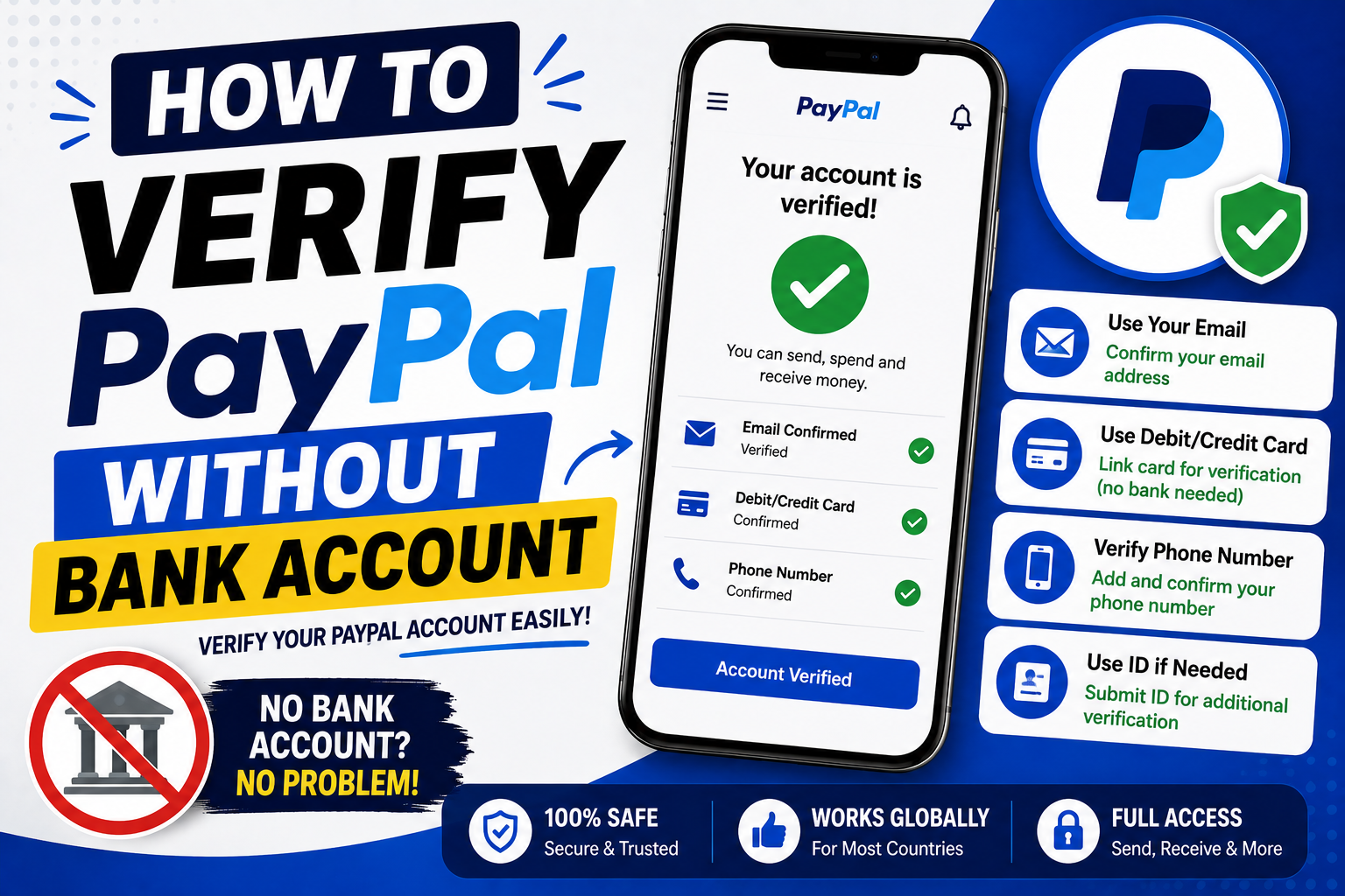 How To Verify PayPal Without Bank Account