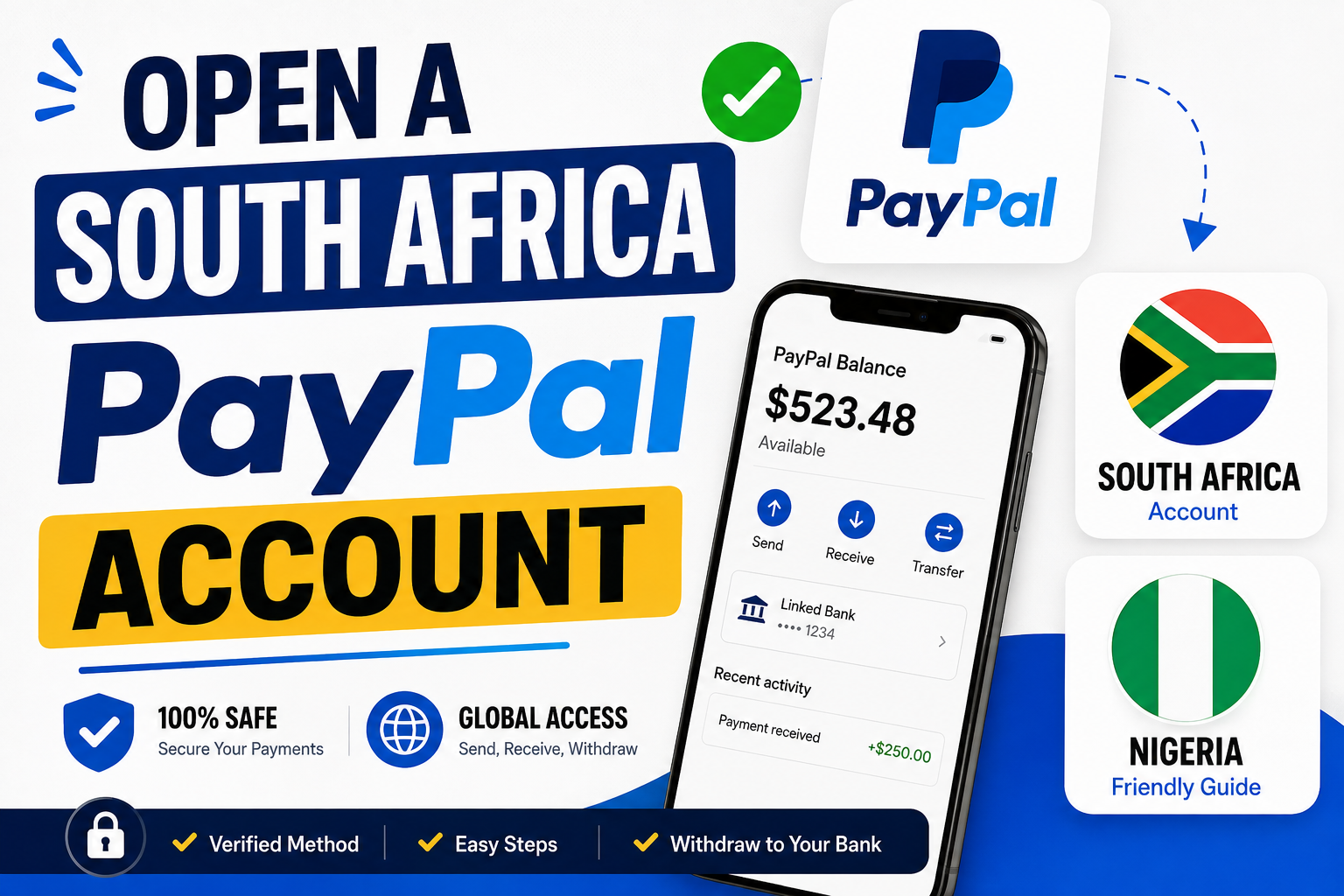 Open a South Africa PayPal Account in Nigeria 2026