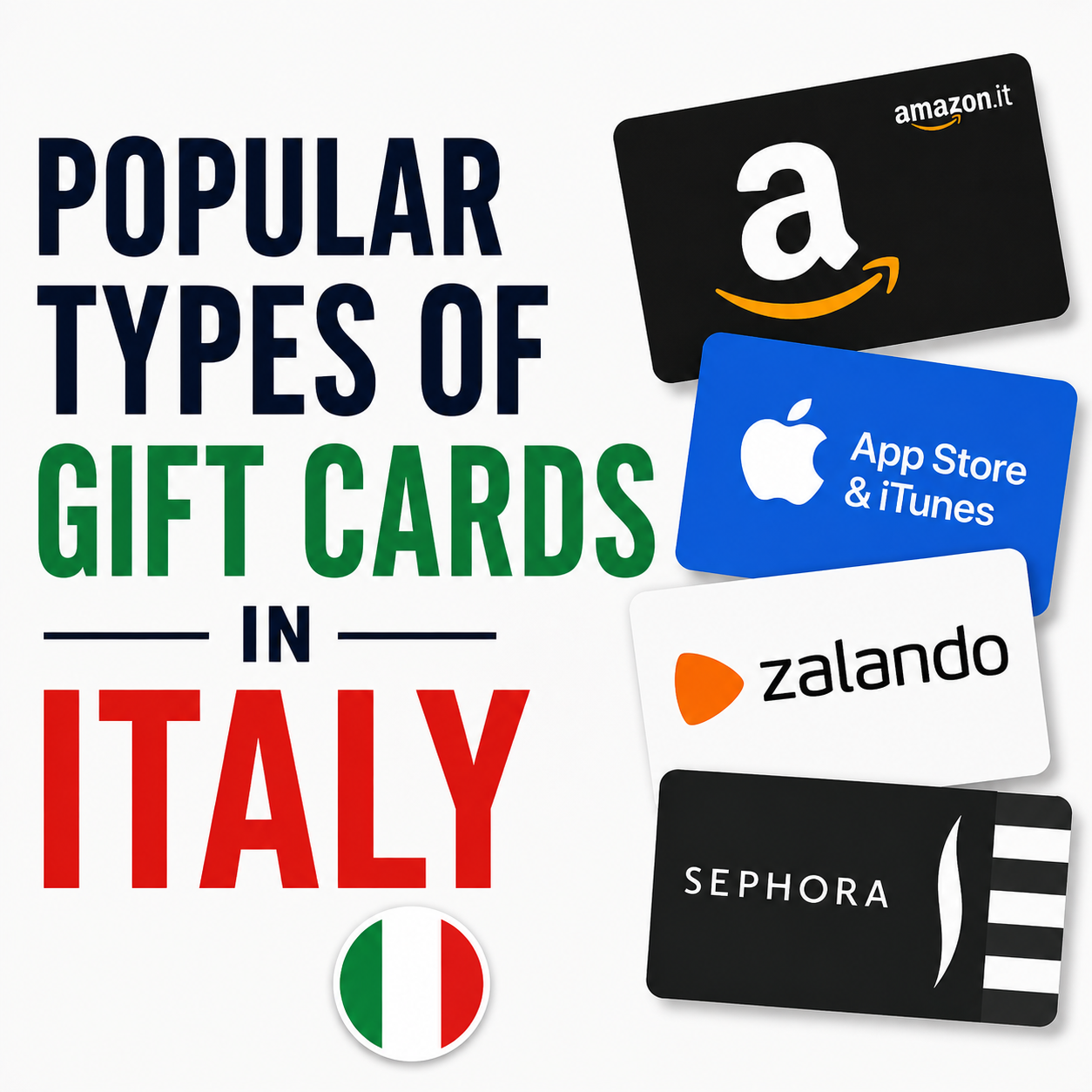 Popular Types of Gift Cards in Italy 2026/27